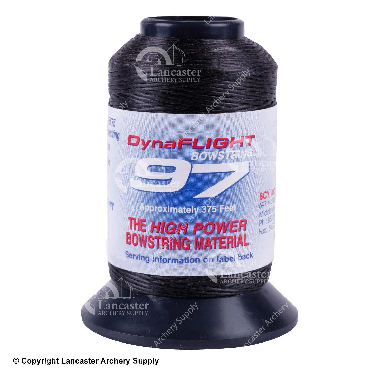 BCY DynaFLIGHT 97 String Material 1/8# (Black Or White) 1 BCY DynaFLIGHT 97 String Material 1/8# (Black Or White)