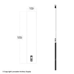 Bohning Solid Color Arrow Wraps 5.5" (Small 17/64) -Shooting Store 1480297 white