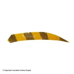 Ozark 4.5" Target Maxx Barred Color Feather -Shooting Store 1610010 flo yellow