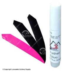 Ozark SWAG Bag Target Maxx 4.5" Complete Feather Package -Shooting Store 1610022 hotpink black