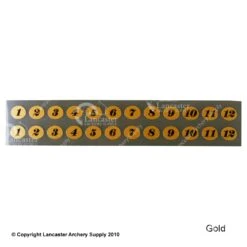Gunstar Tail Numbers -Shooting Store 2010017 gold