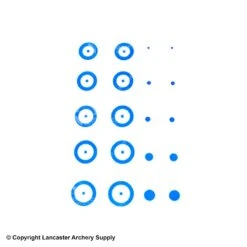 Gunstar Chubby Target Rub-On Aiming Reticles -Shooting Store 2010029 blue