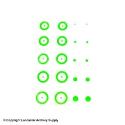 Gunstar Chubby Target Rub-On Aiming Reticles -Shooting Store 2010029 green