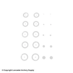 Gunstar Chubby Target Rub-On Aiming Reticles -Shooting Store 2010029 white