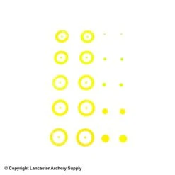 Gunstar Chubby Target Rub-On Aiming Reticles -Shooting Store 2010029 yellow