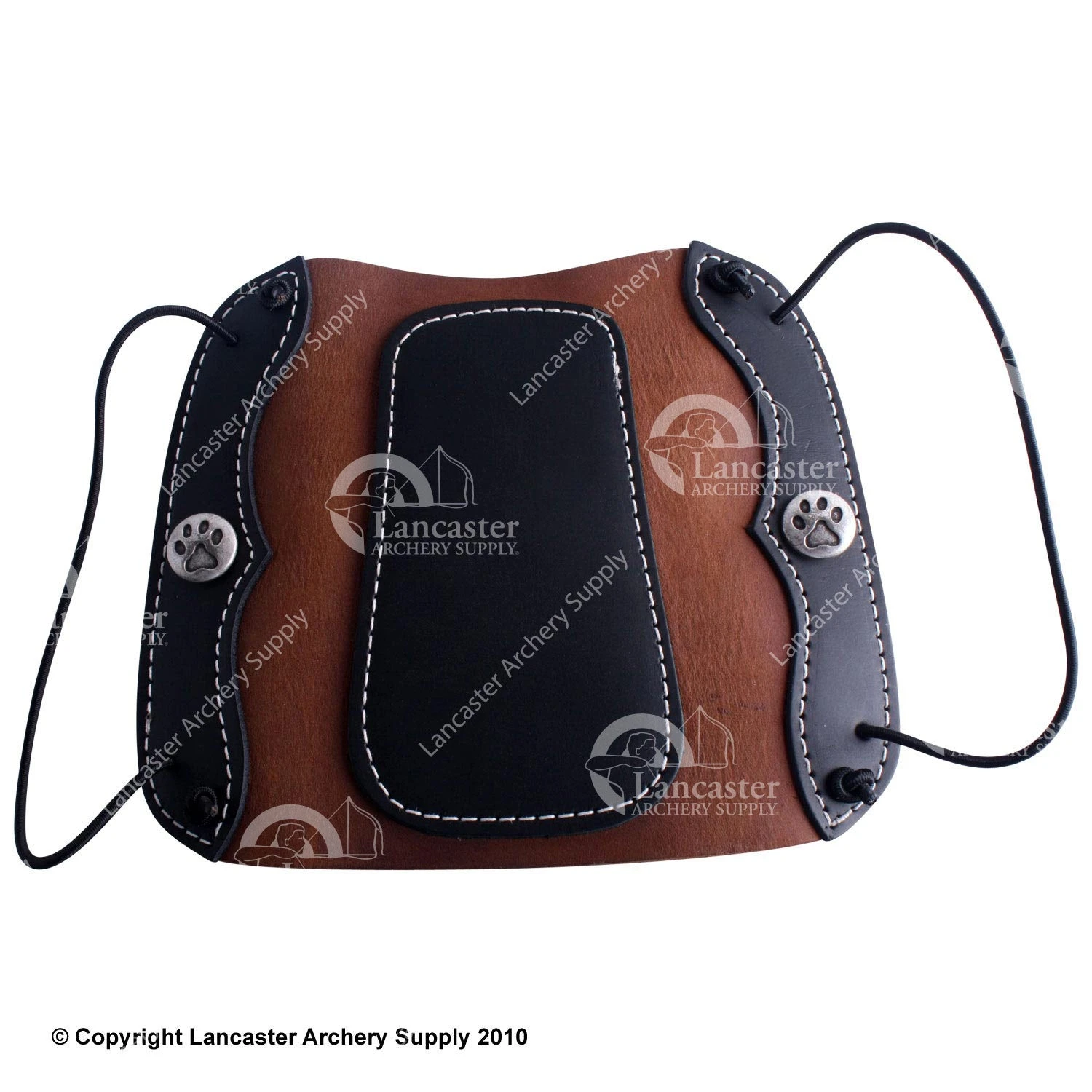 Vista Deluxe Traditional Hunter Leather Armguard W/ Elastic 1 Vista Deluxe Traditional Hunter Leather Armguard W/ Elastic