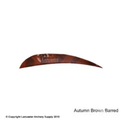 Trueflight Barred 4" RW Round Back Feather -Shooting Store 5200005 barredautumnbrown