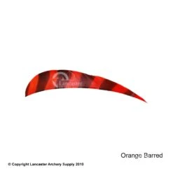 Trueflight Barred 4" RW Round Back Feather -Shooting Store 5200005 barredorange