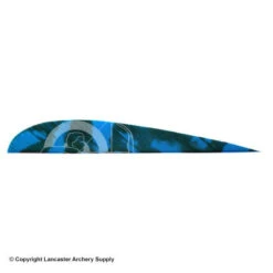 Trueflight Camo 4" RW Round Back Feather 20 Trueflight Camo 4" RW Round Back Feather -Shooting Store 5200010 blue