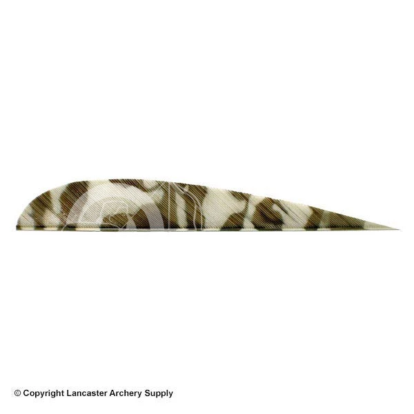 Trueflight Camo 4" RW Round Back Feather 1 Trueflight Camo 4" RW Round Back Feather