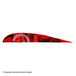 Trueflight Camo 4" RW Round Back Feather 16 Trueflight Camo 4" RW Round Back Feather -Shooting Store 5200010 red