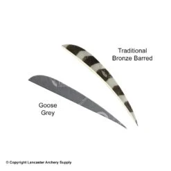 Trueflight 5" Round Back Feathers (18 Count Combo Pack) 20 Trueflight 5" Round Back Feathers (18 Count Combo Pack) -Shooting Store 5200013 grey