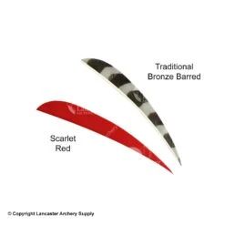 Trueflight 5" Round Back Feathers (18 Count Combo Pack) 14 Trueflight 5" Round Back Feathers (18 Count Combo Pack) -Shooting Store 5200013 red