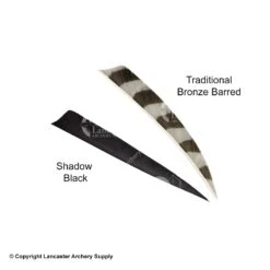Trueflight 5" Shield Back Feathers (18 Count Combo Pack) -Shooting Store 5200014 black