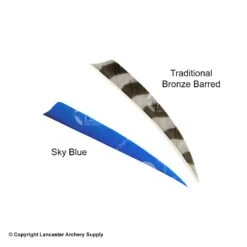 Trueflight 5" Shield Back Feathers (18 Count Combo Pack) -Shooting Store 5200014 blue