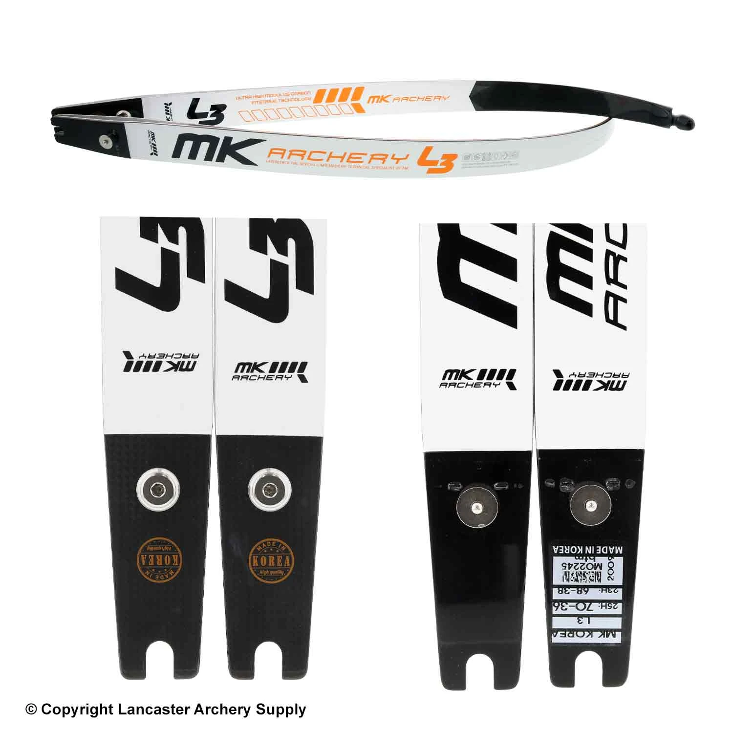 MK L3 Carbon/Wood Recurve Limbs (Open Box X1031022) 2 MK L3 Carbon/Wood Recurve Limbs (Open Box X1031022) - Image 2