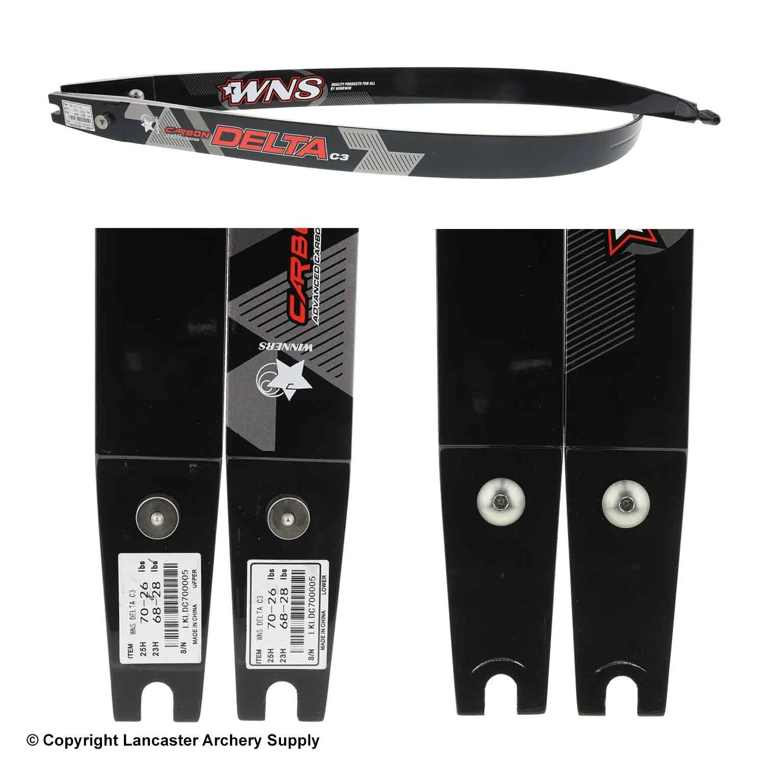 WNS Delta C3 Recurve Limbs (Open Box X1031601) 2 WNS Delta C3 Recurve Limbs (Open Box X1031601) - Image 2