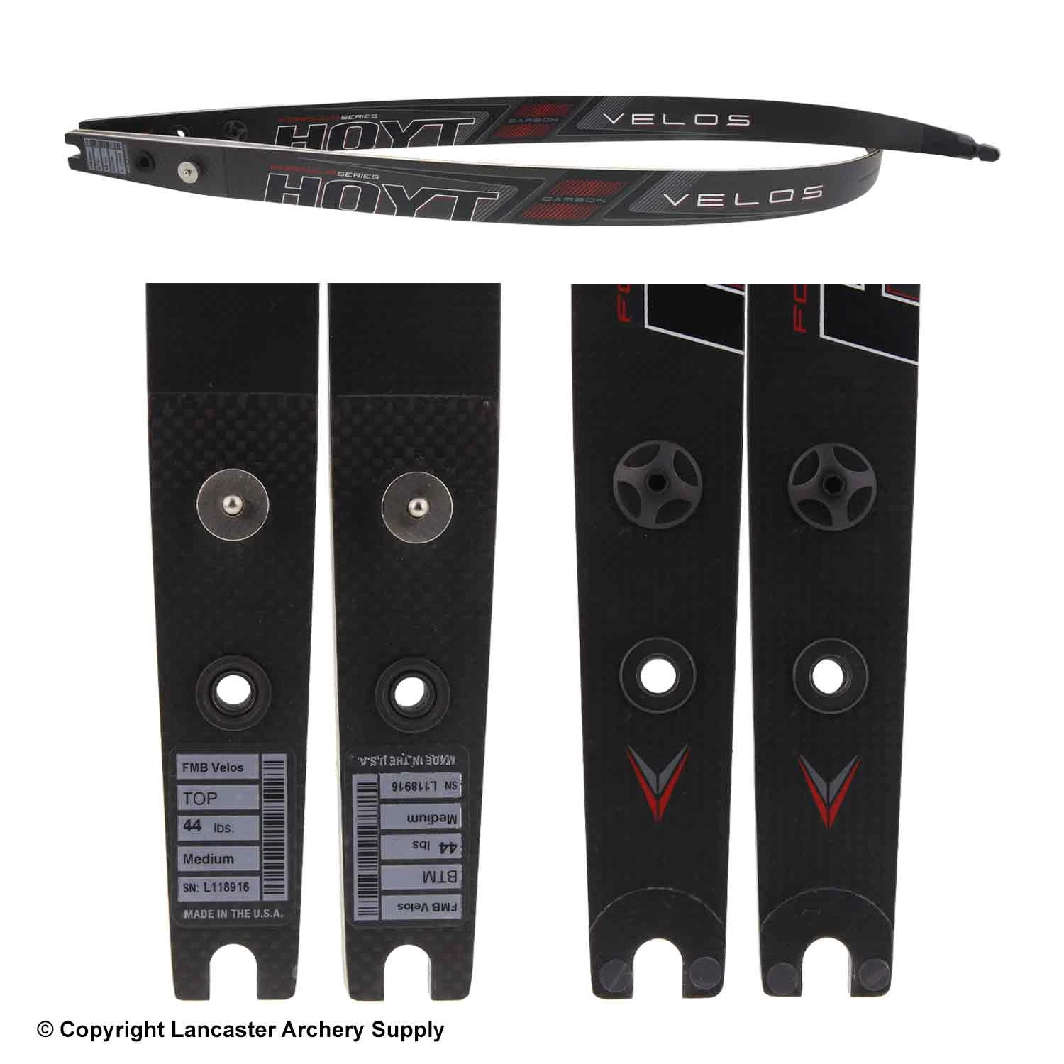 Hoyt Formula Carbon Velos Recurve Limbs (Open Box X1032910) 2 Hoyt Formula Carbon Velos Recurve Limbs (Open Box X1032910) - Image 2